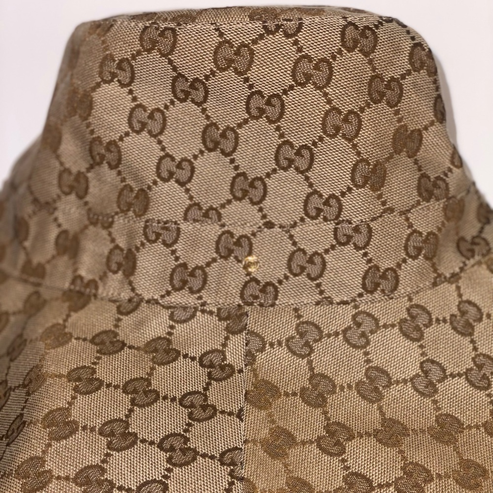 Gucci Brown Monogram Hat